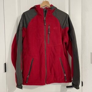 NWOT Nordictrack Men’s Dark Red Fleece Zip-Up Jacket
